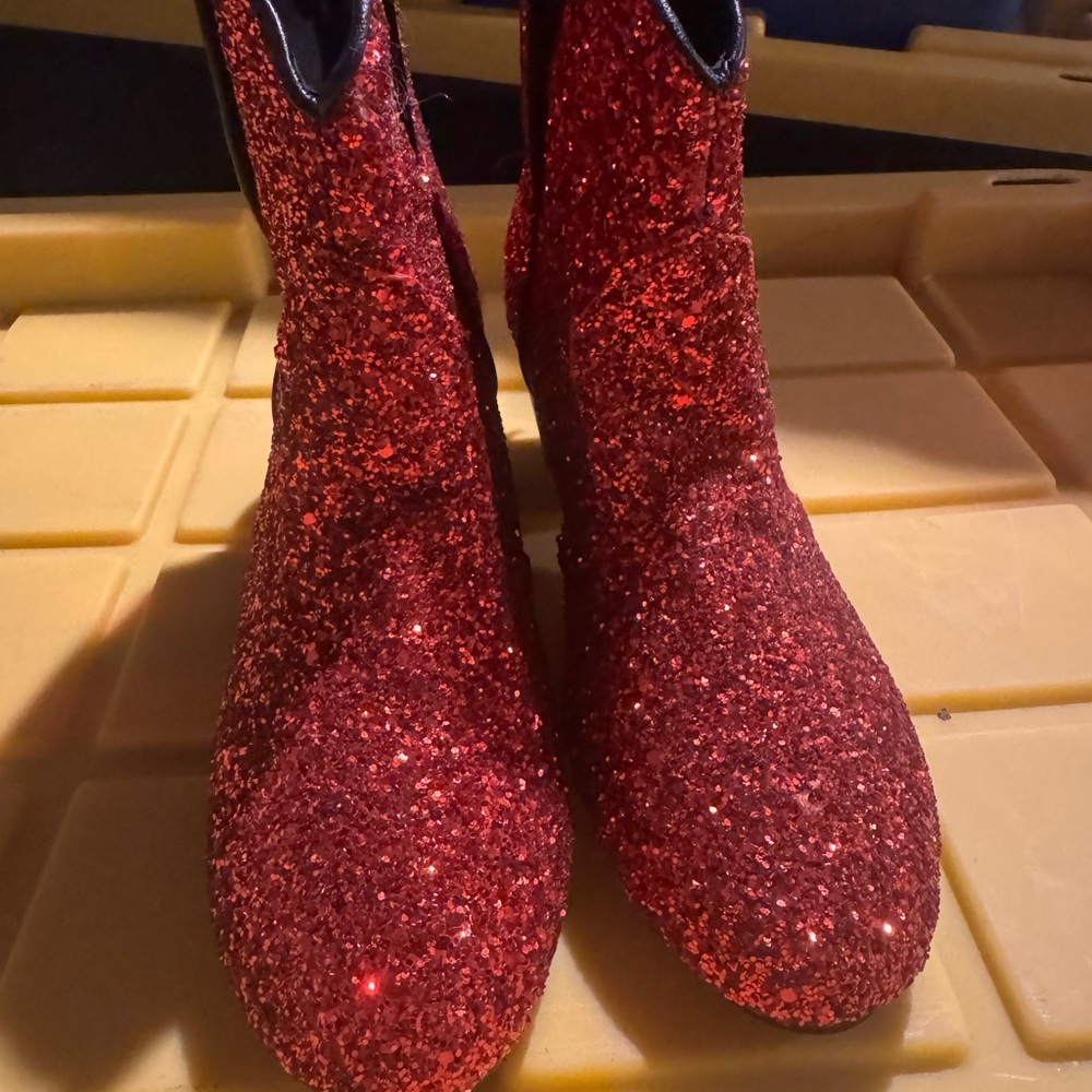 Red Glitter Ankle Boots VF DANCE BOOT NASHVILLE RED SPARKLE ANKLE BOOT